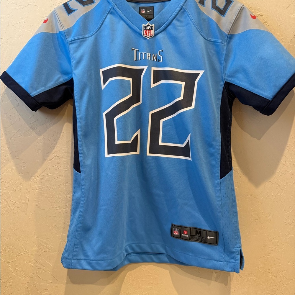 Nike Tennessee Titans Derrick Henry 22 On Field NFL Jersey Youth Medium 10/12 - Picture 2 of 7